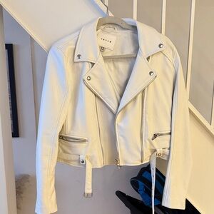 Blank NYC Cream Leather Jacket